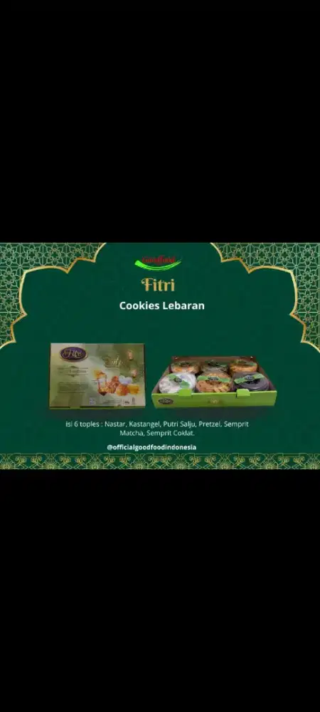 Kue Fitri 1 karton isi 6 toples