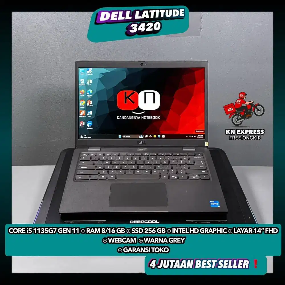 Dell Latitude 3420 i5 1135G7 RAM 8GB 256GB Layar 14inch