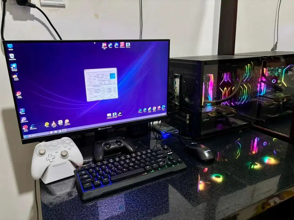 PC Gaming Aesthetic i3 13th Gen DDR5 + RX 6600 + Monitor 200Hz