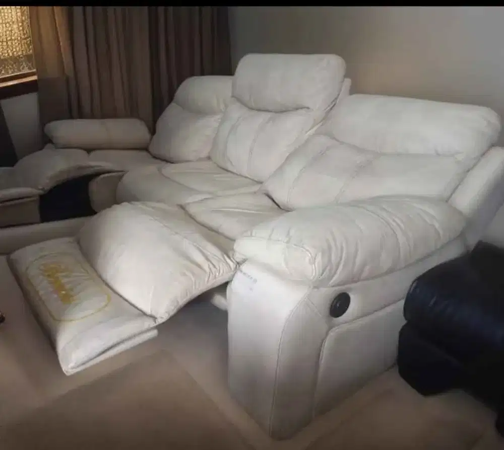 Sofa reclining electric kulit import Bernini 3 seater normal