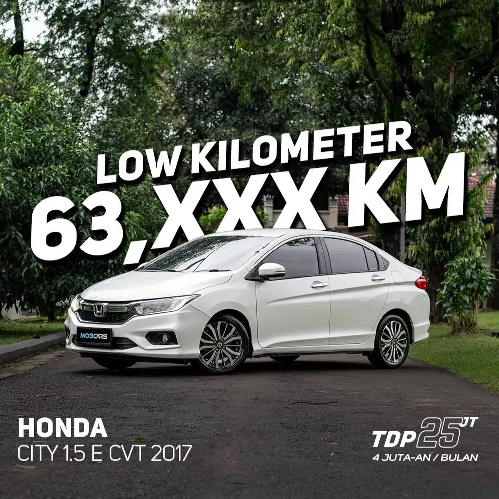 HONDA CITY 1.5 E CVT 2017 FREE BBM FULL TANK