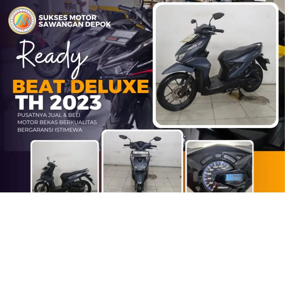 BEAT DELUXE 2023 UNIT MULUS BERGARANSI DI SUKSES MOTOR SAWANGAN