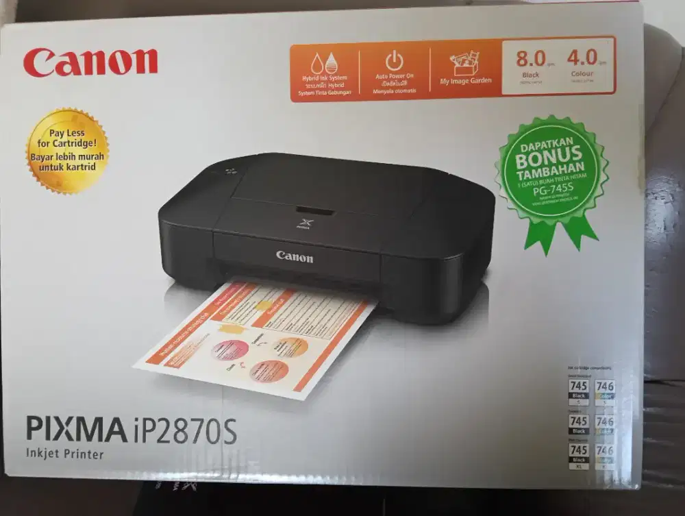 CANON PRINTER PIXMA IP2870S