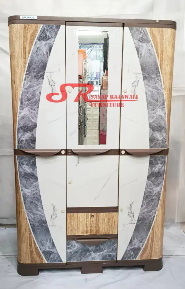 Lemari Plastik 3 Pintu Olymplast SCOC Murah Jogja (Ars)