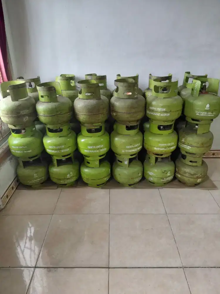 Jual tabung gas kosong 3 kg dan gerobak
