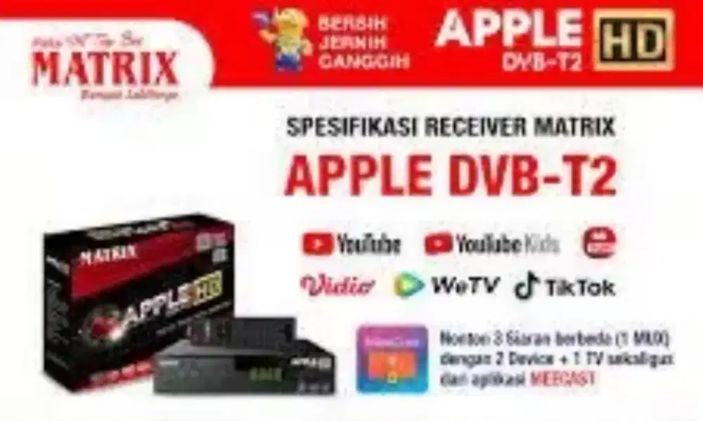 STB T2 set top box digital MATRIX APPLE HD