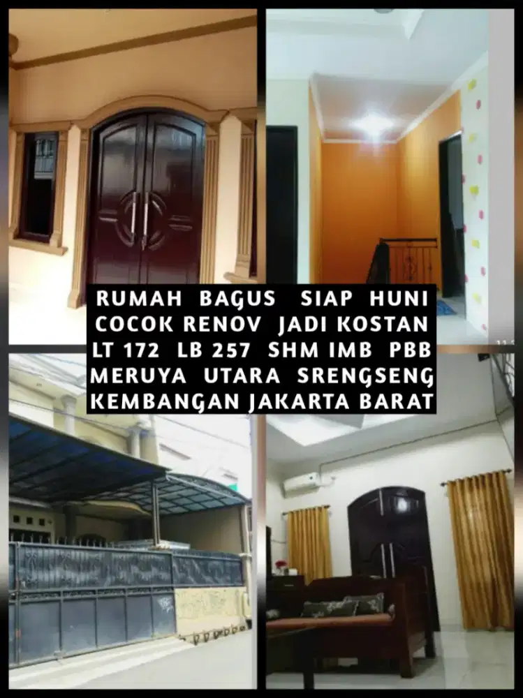 RUMAH BAGUS COCOK RENOV JADI KOST KOSAN DI MERUYA SRENGSENG KEMBANGAN