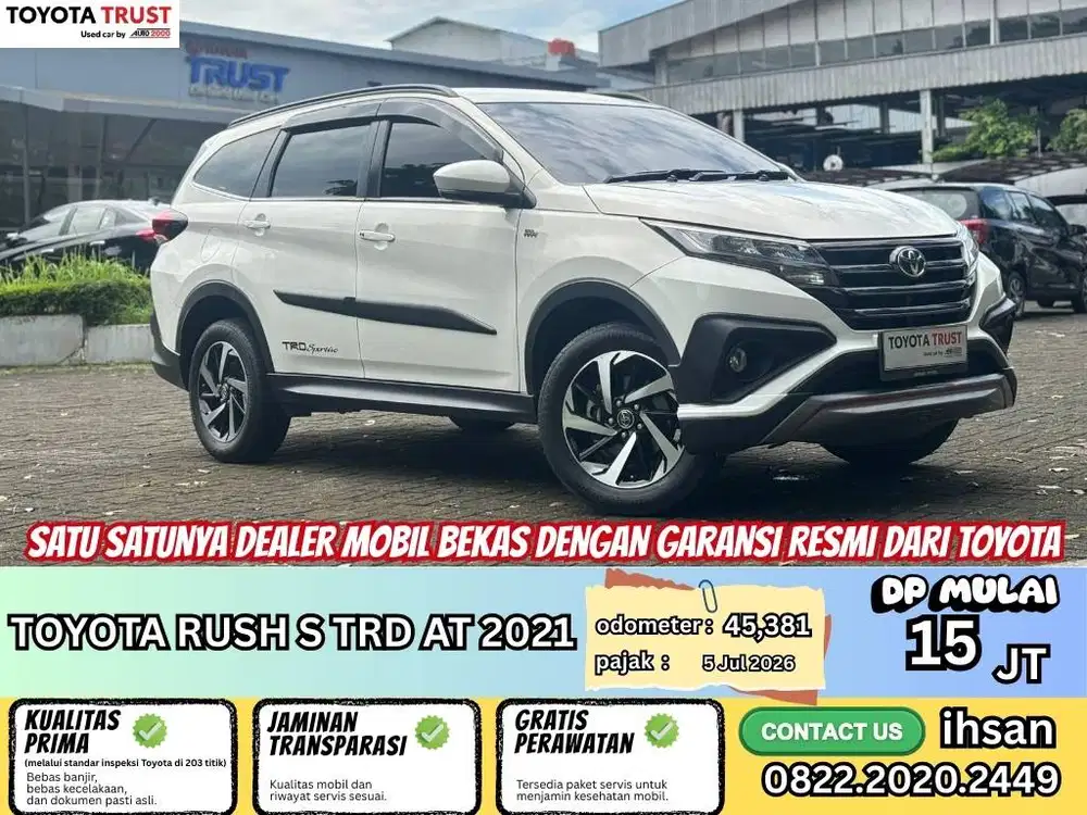 TOYOTA RUSH S TRD AT 2021