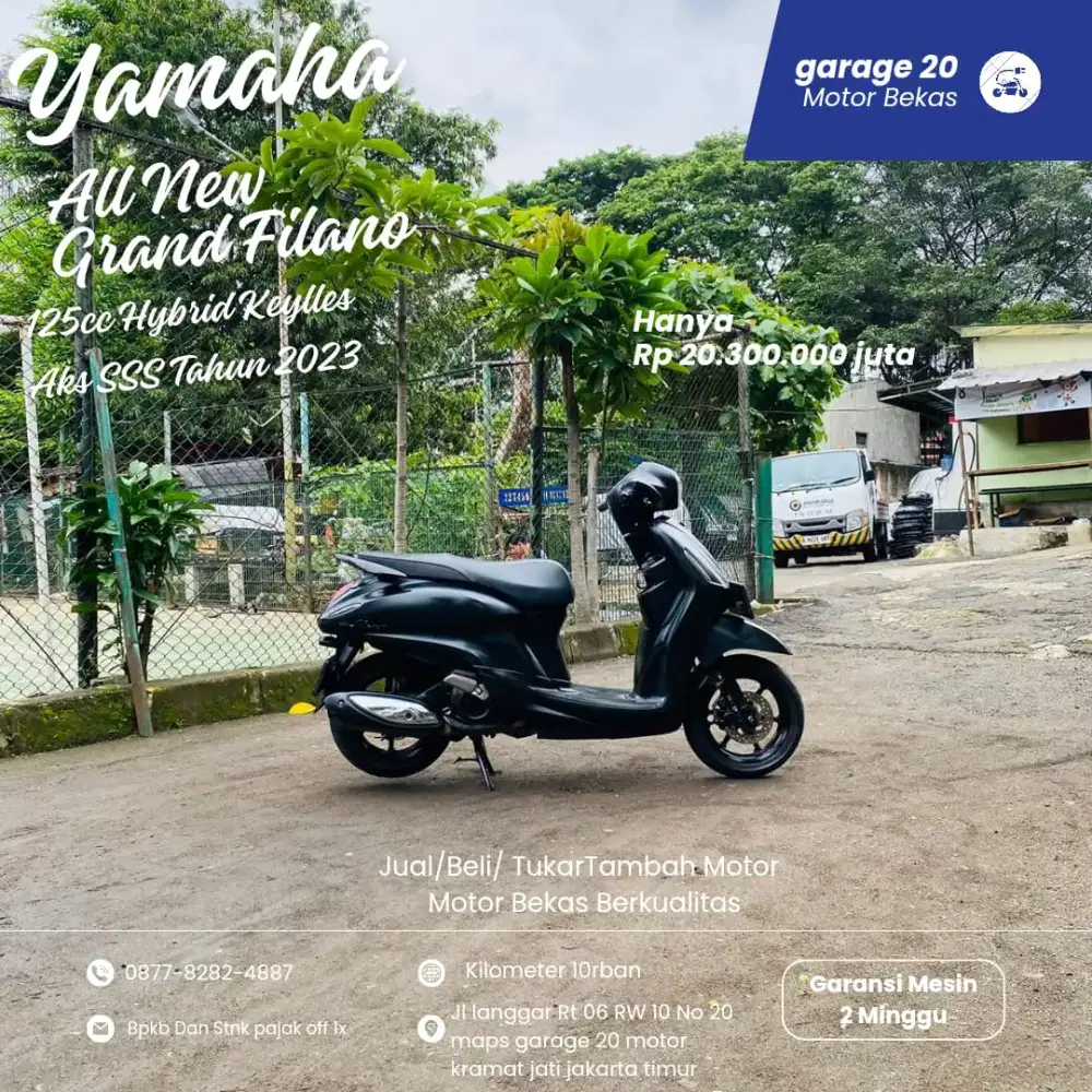 Yamaha All New Grand Filano 125cc Keylles Type Lux Tahun 2023