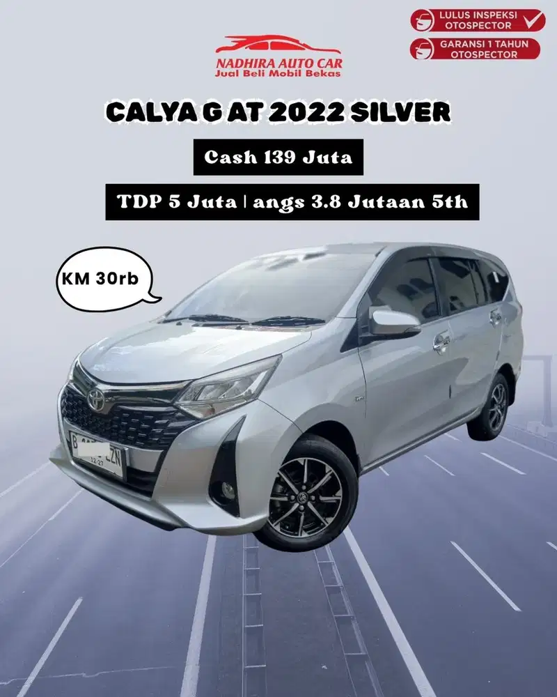 Dp 5 Juta Calya G AT 2022 Silver