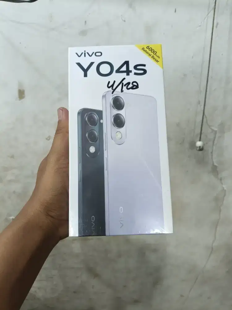 new vivo y04s 4/128 garansi resmi 1thn
