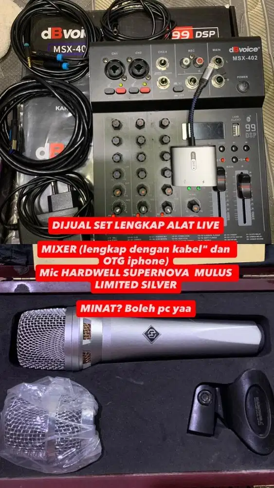 DIJUAL SET ALAT LIVE STREAMING