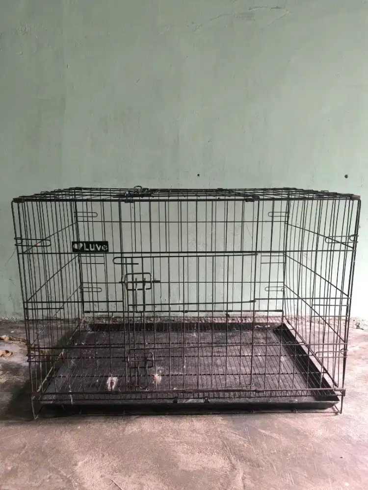 Kandang kucing besi lipat