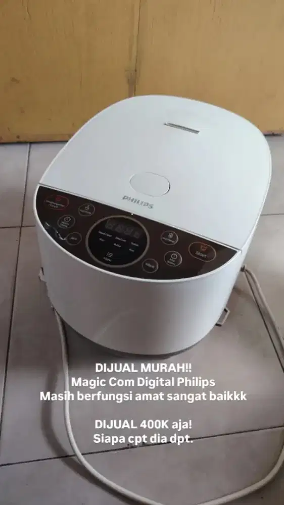 Magic com rice cooker penanak nasi philips 1.8liter hd4515