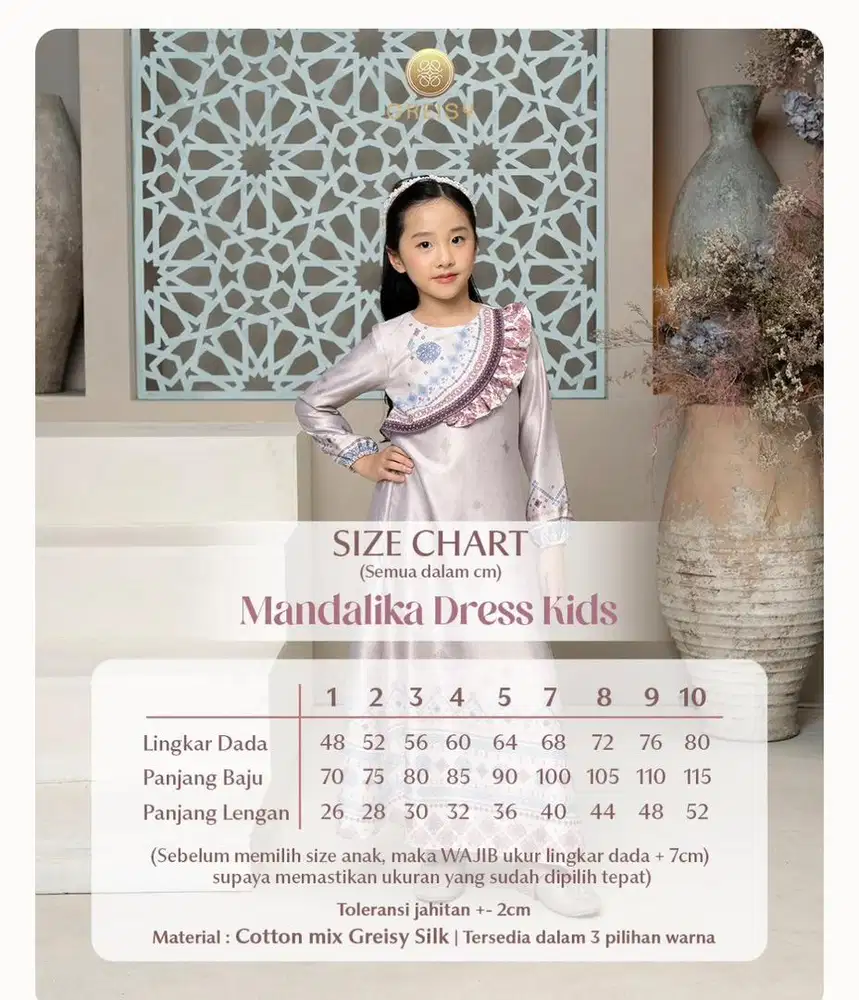 Baju anak gresy, masih bagus cocok untuk lebaran