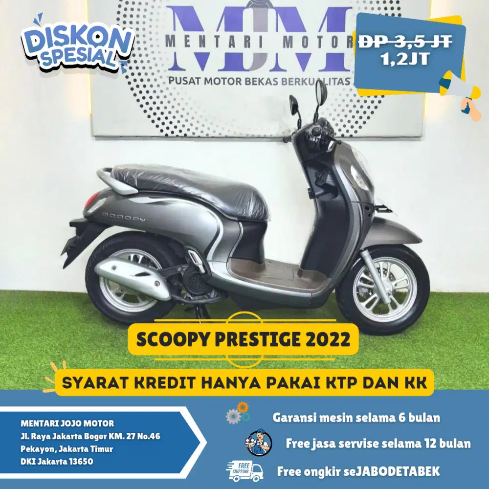 SCOOPY PRESTIGE 2022 MOKAS MESIN GRESS SIAP JALAN CASH KREDIT