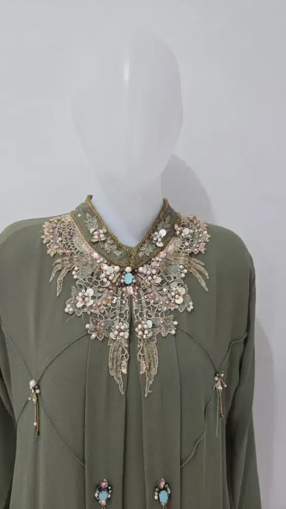 Preloved Kaftan Dubai Monte Batu Asli