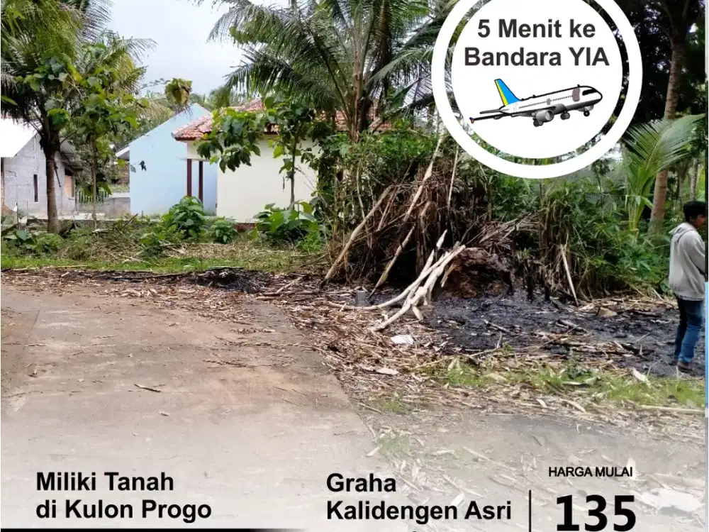 tanah di temon dekat bandara yia kulon progo yogyakarta