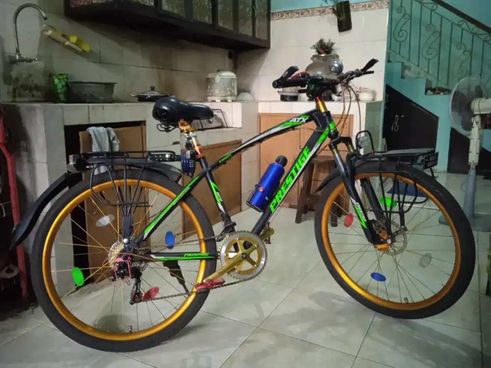 Sepeda gunung sakoni prestige full accesories