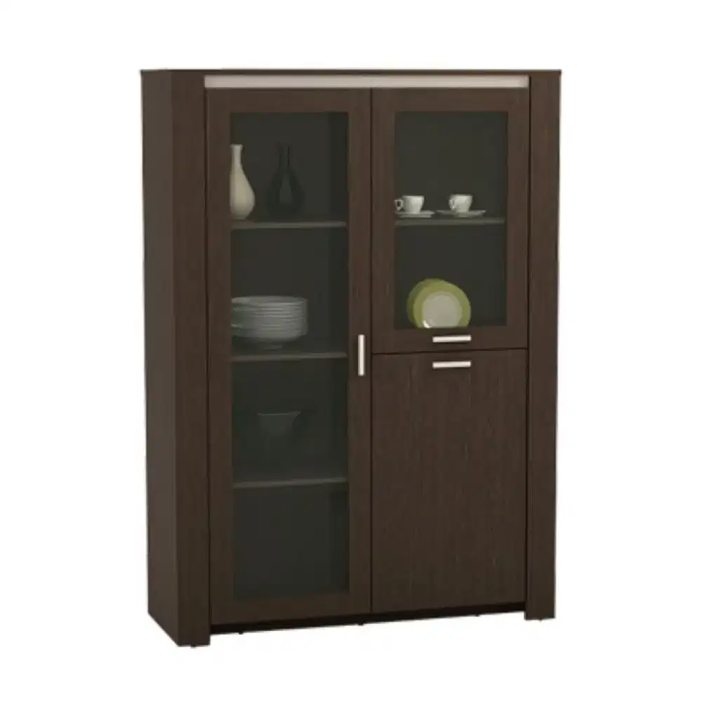 lemari kaca serbaguna (PROMO)