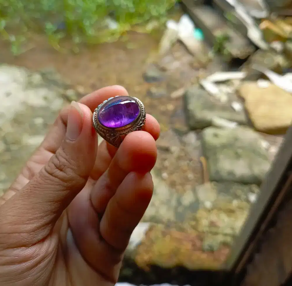 Kecubung amethys warna enak kristal giwang ajibb