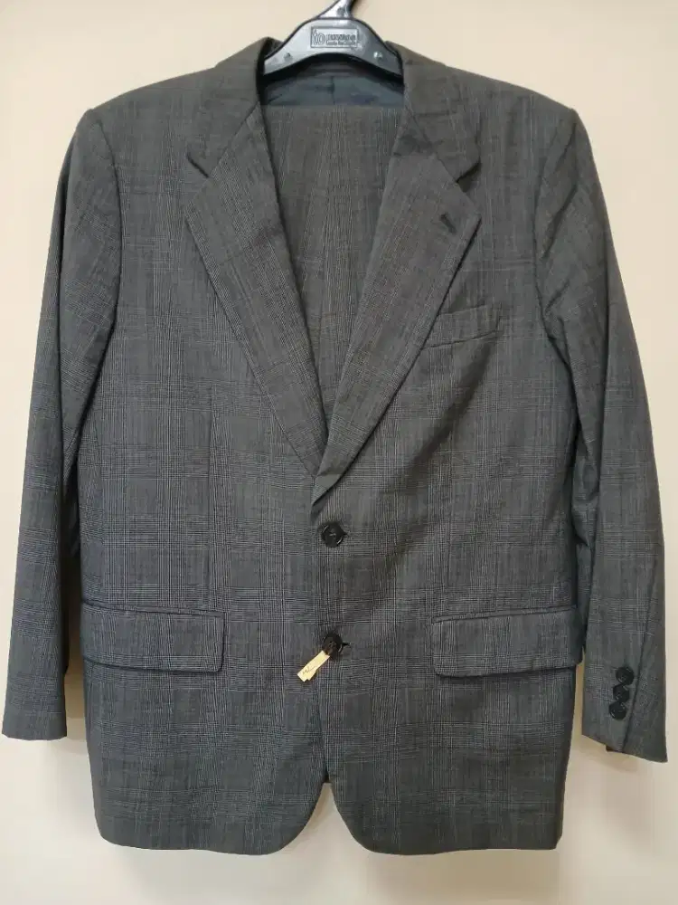 Stelan Jas Motif Tartan Wool