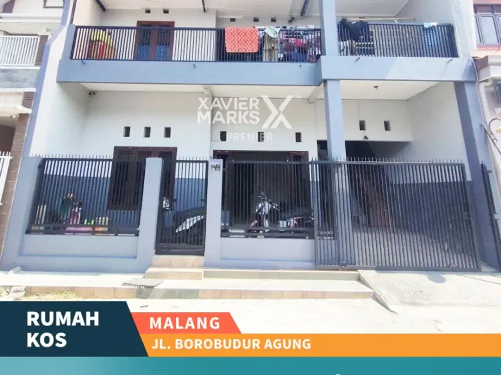 Dijual Rumah Kos Aktif Furnish 2 Lantai di Borobudur Agung Malang