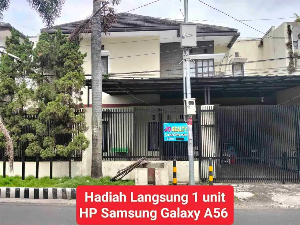 Rumah 2 lt modern, struktur kokoh, lokasi di jalan utama, cocok utk usaha dan hunian, strategis,dekat area komersil, ke jln Soeta dekat