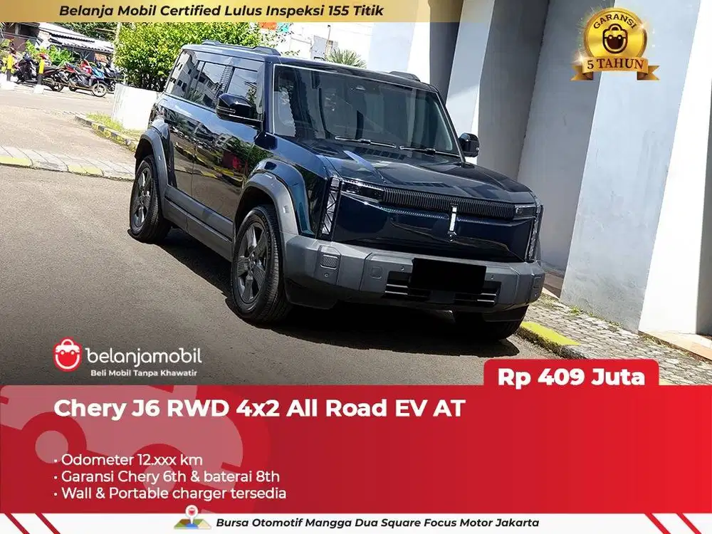 [ GARANSI 6TH ] Chery J6 J 6 RWD 4x2 EV 2025/2026