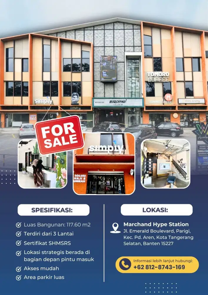 Dijual Ruko Strategis di Kawasan Komersial Bintaro
