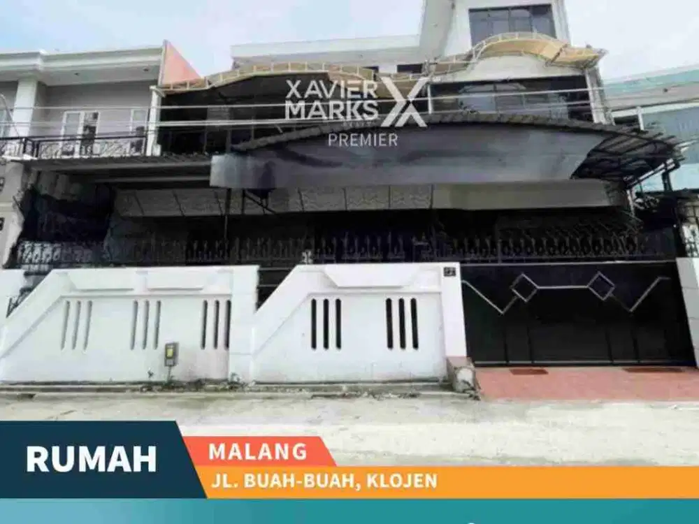 Disewakan Rumah Luas 3 Lt Minim Sekat di Jalan Buah-Buahan, Klojen Malang