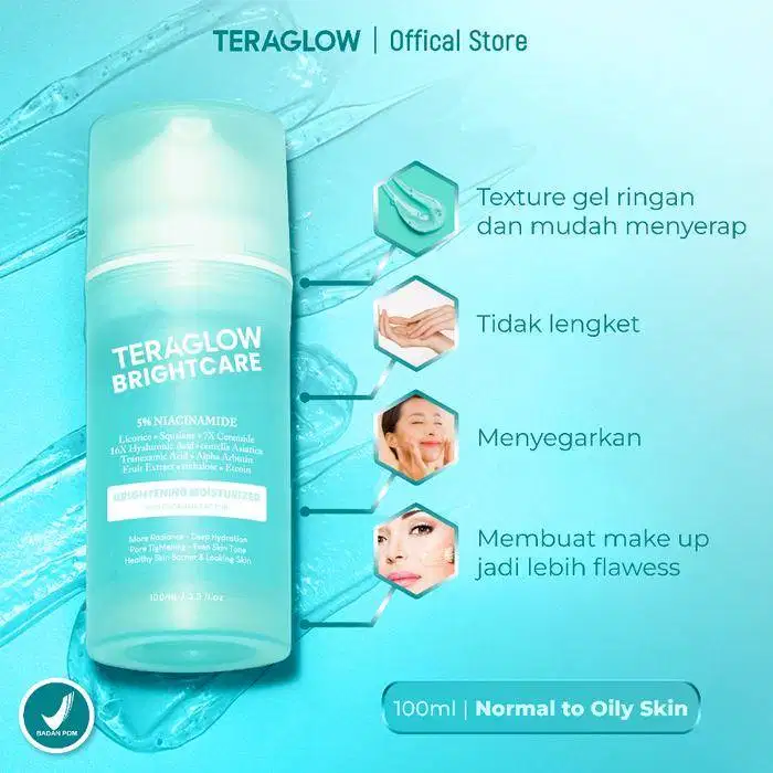TERAGLOW Brightcare – Moisturizer Pencerah dengan 16x Hyaluronic