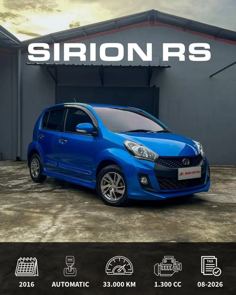 (KM 33rb) Daihatsu Sirion RS 1.3 A/T 2016 Low KM