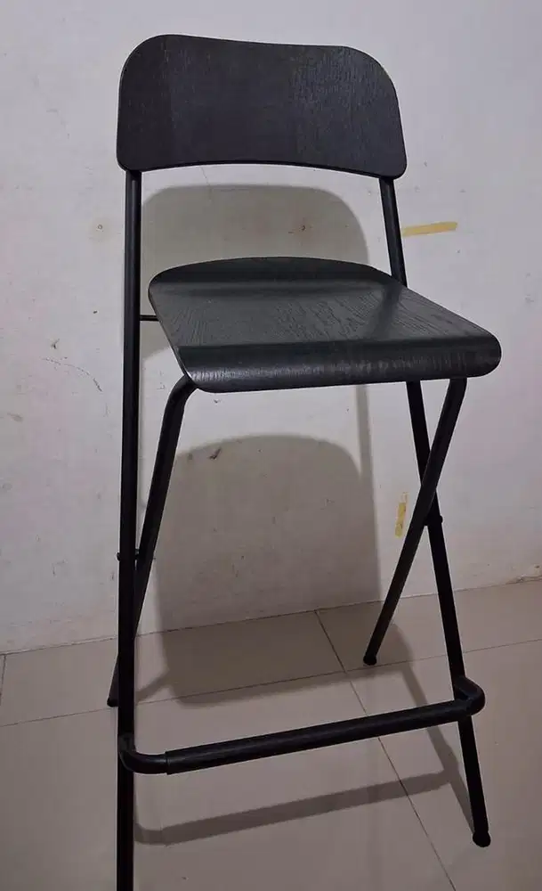 Preloved Kursi Bar Ikea Franklin warna hitam