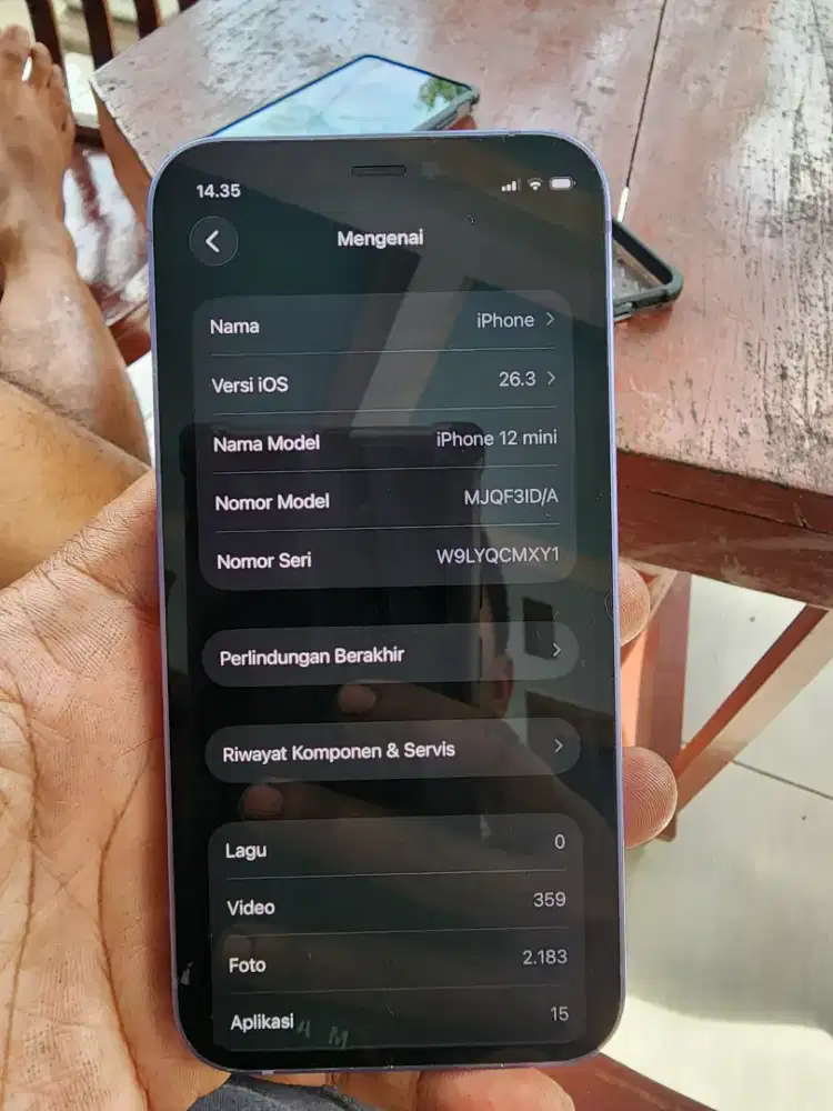 Iphone 12 mini 64. Resmi ibox ungu mulus