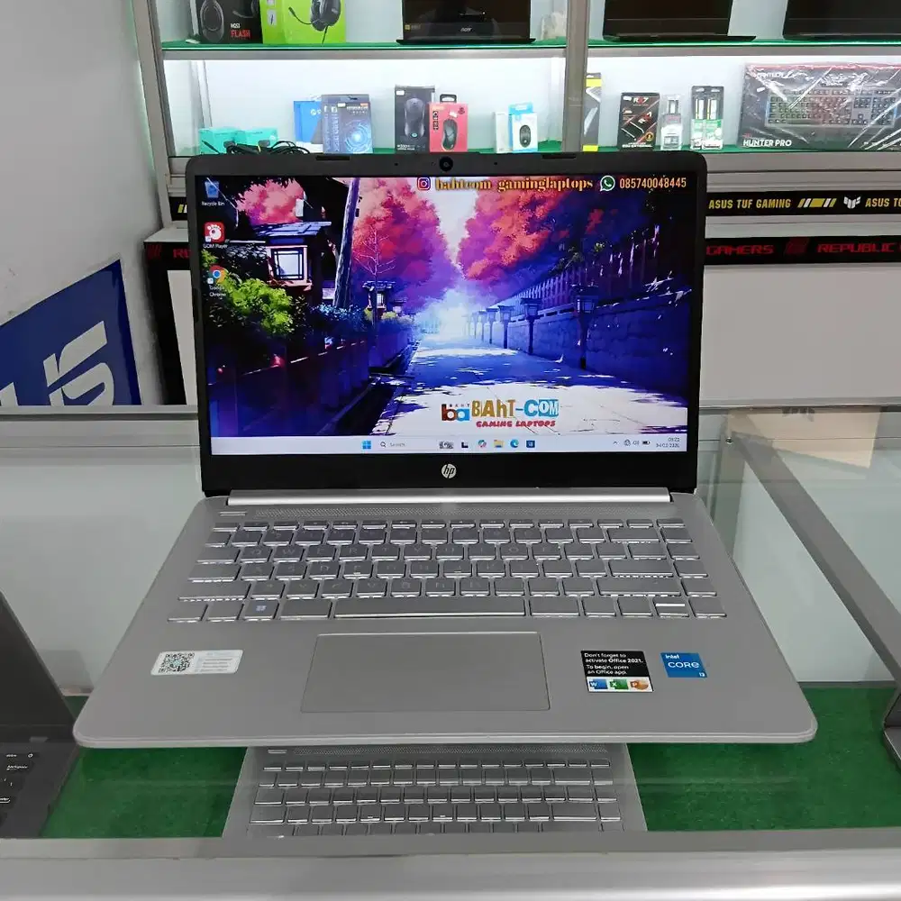 HP 14S CORE I3-1215U GEN 12 RAM 8GB SSD 512GB MULUS