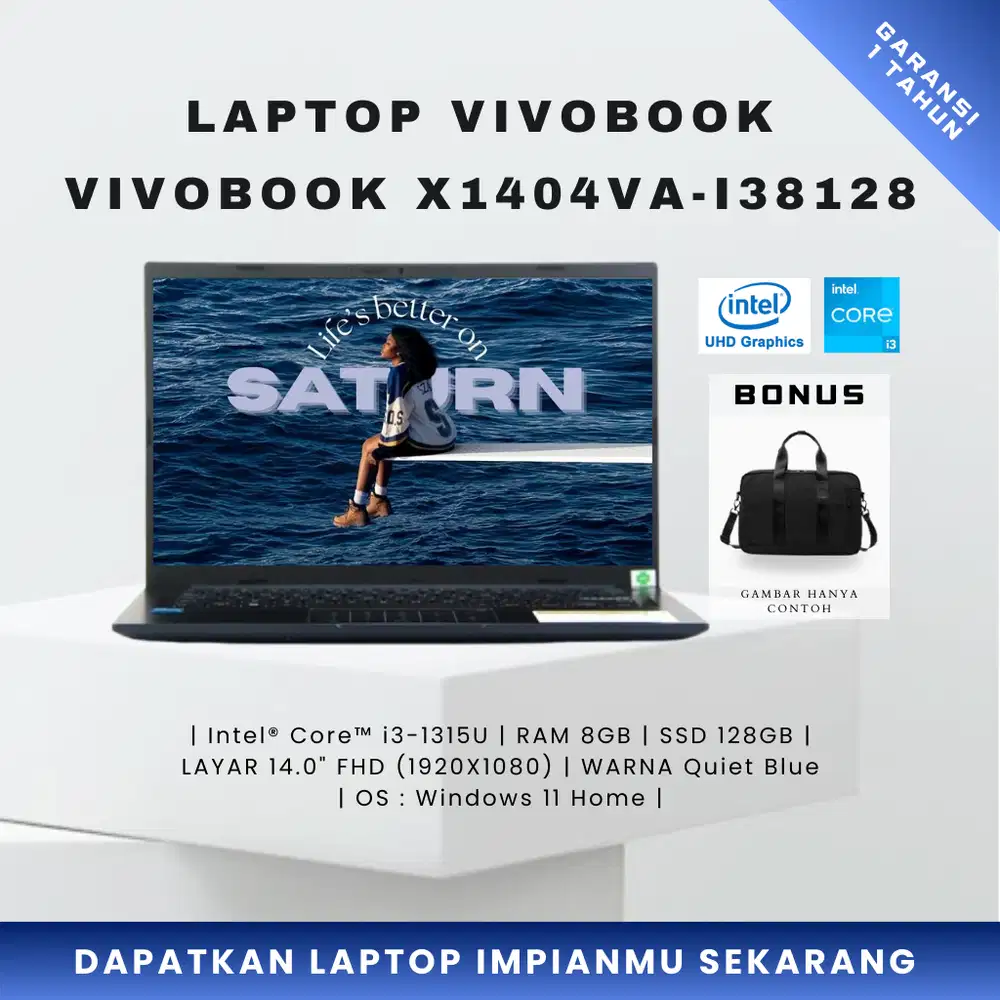 VivoBook I38128 Intel Core i3-1315U RAM 8GB SSD 128GB