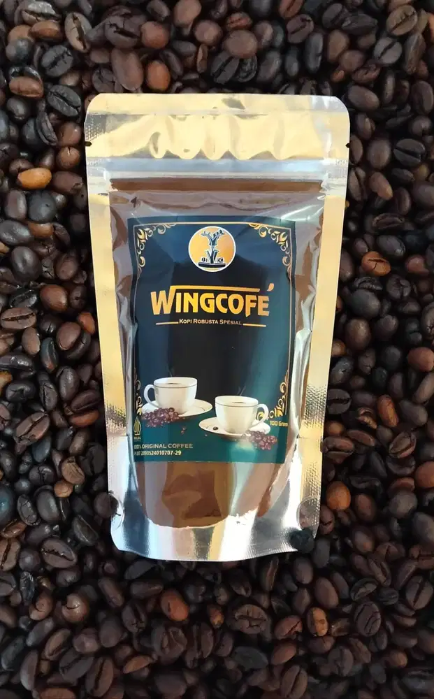 Kopi 100 gram merk wingcofee type premiumm