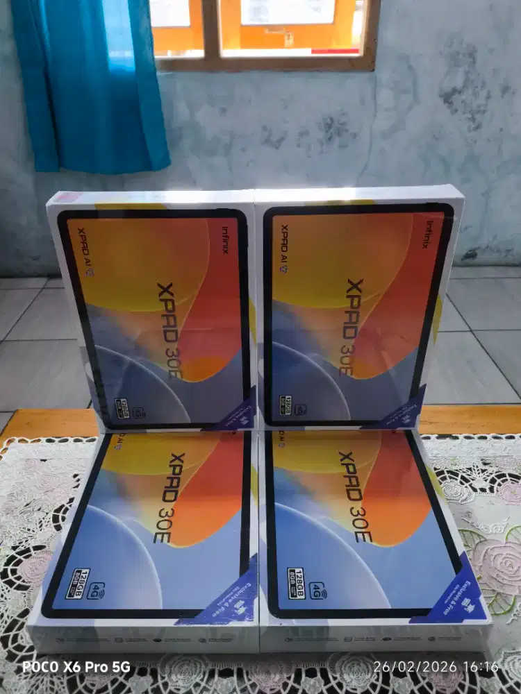 Infinix xpad 30e 4/128 baru dan segel murah
