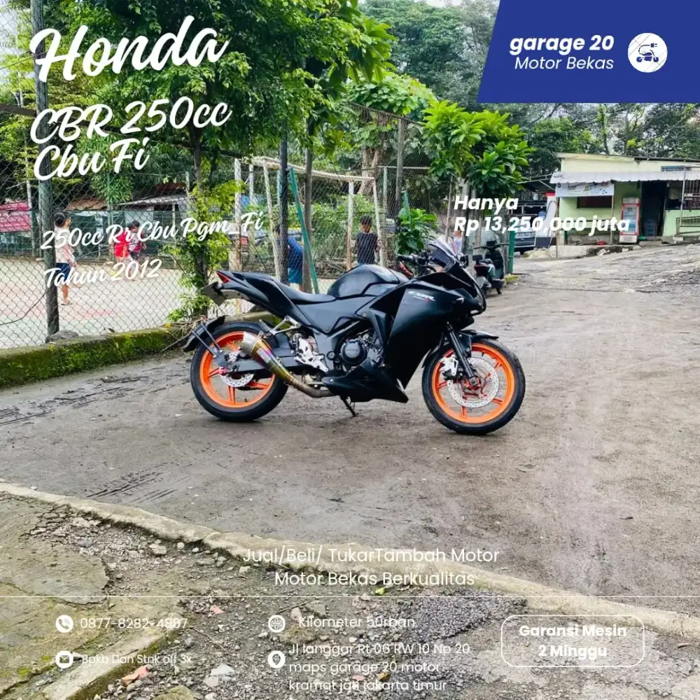 Honda CBR 250R CBU pgm_fi Tahun 2012
