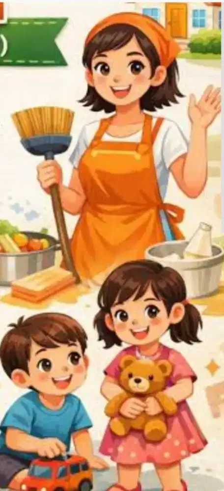 Dibutuhkan Momong serabutan (daerah Candi Golf) menginap