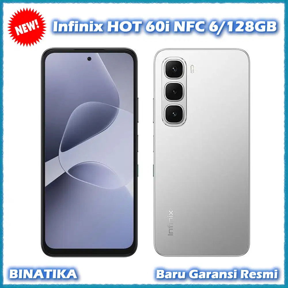 Baru - Infinix HOT 60i NFC 6+6/128GB Original Garansi Resmi