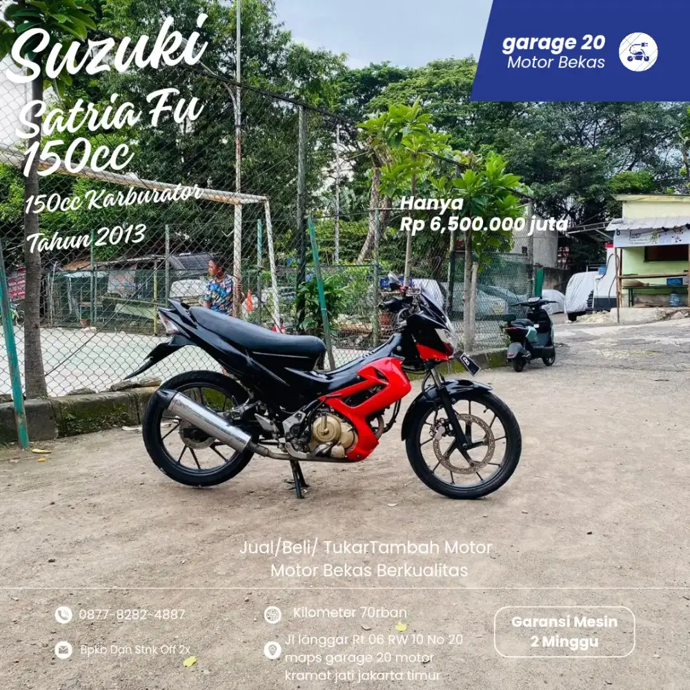 Suzuki satria Fu 150cc karburator Tahun 2013