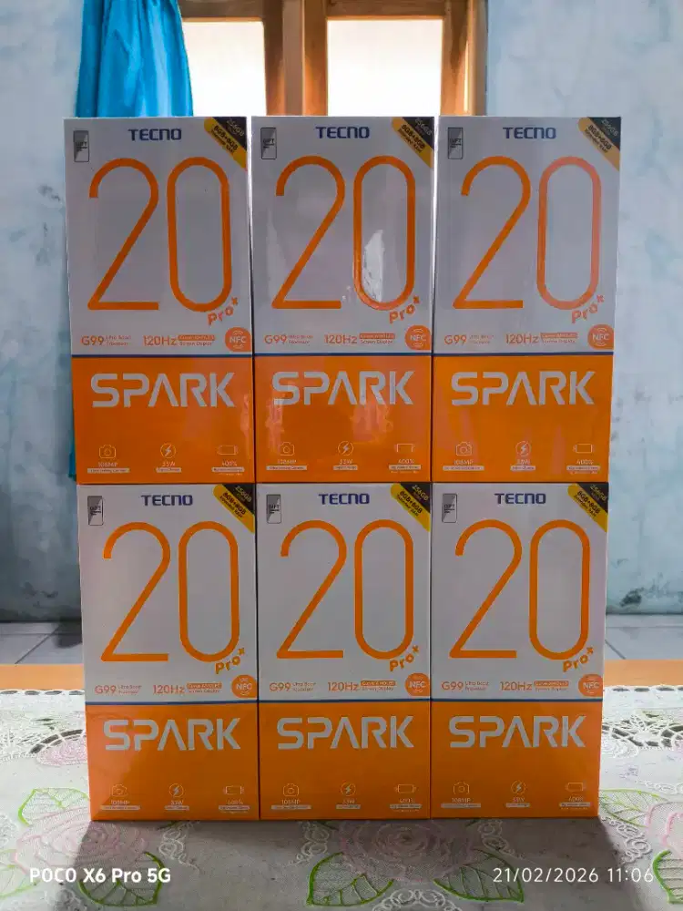 Tecno spark 20 pro plus 8/256 baru dan segel murah