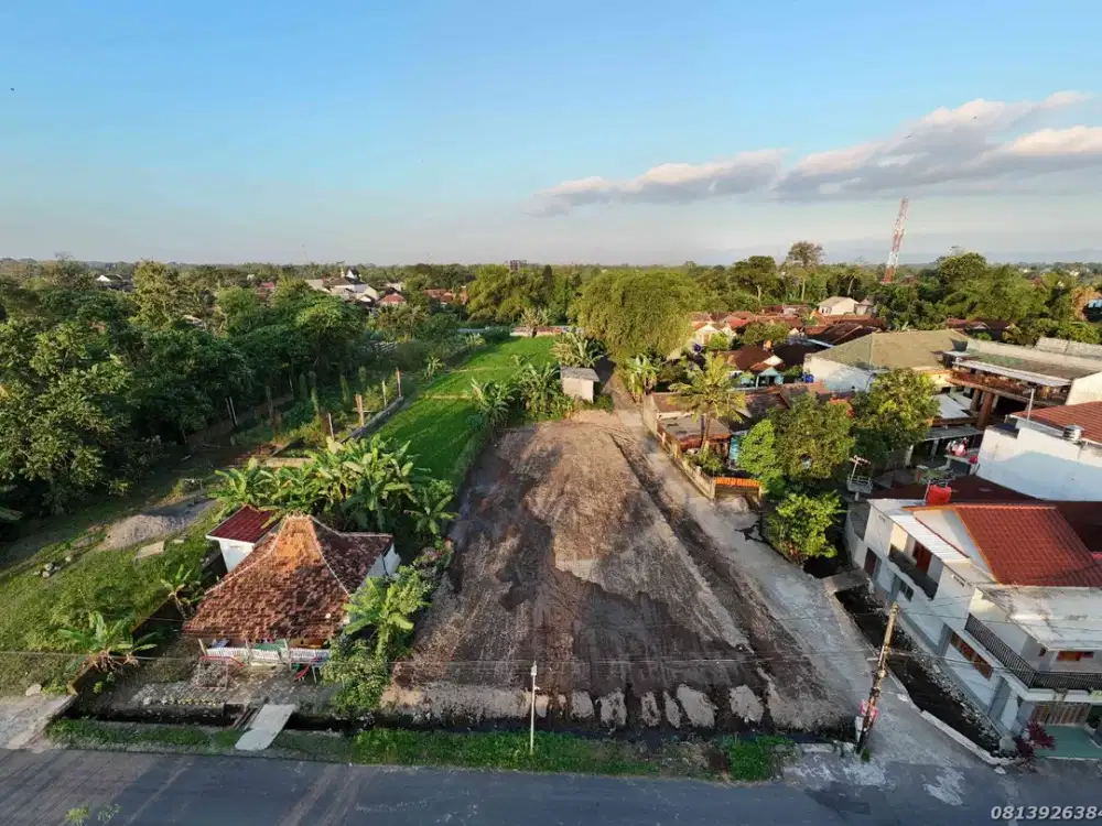 Dekat Kampus UGM Dijual Tanah Area Jalan Kaliurang Km 10 Yogyakarta SHM Tepi Jalan Siap Bangun*