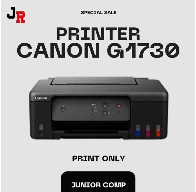 PRINTER CANON G1730 (PRINT ONLY ) PROMO NEW GARANSI RESMI