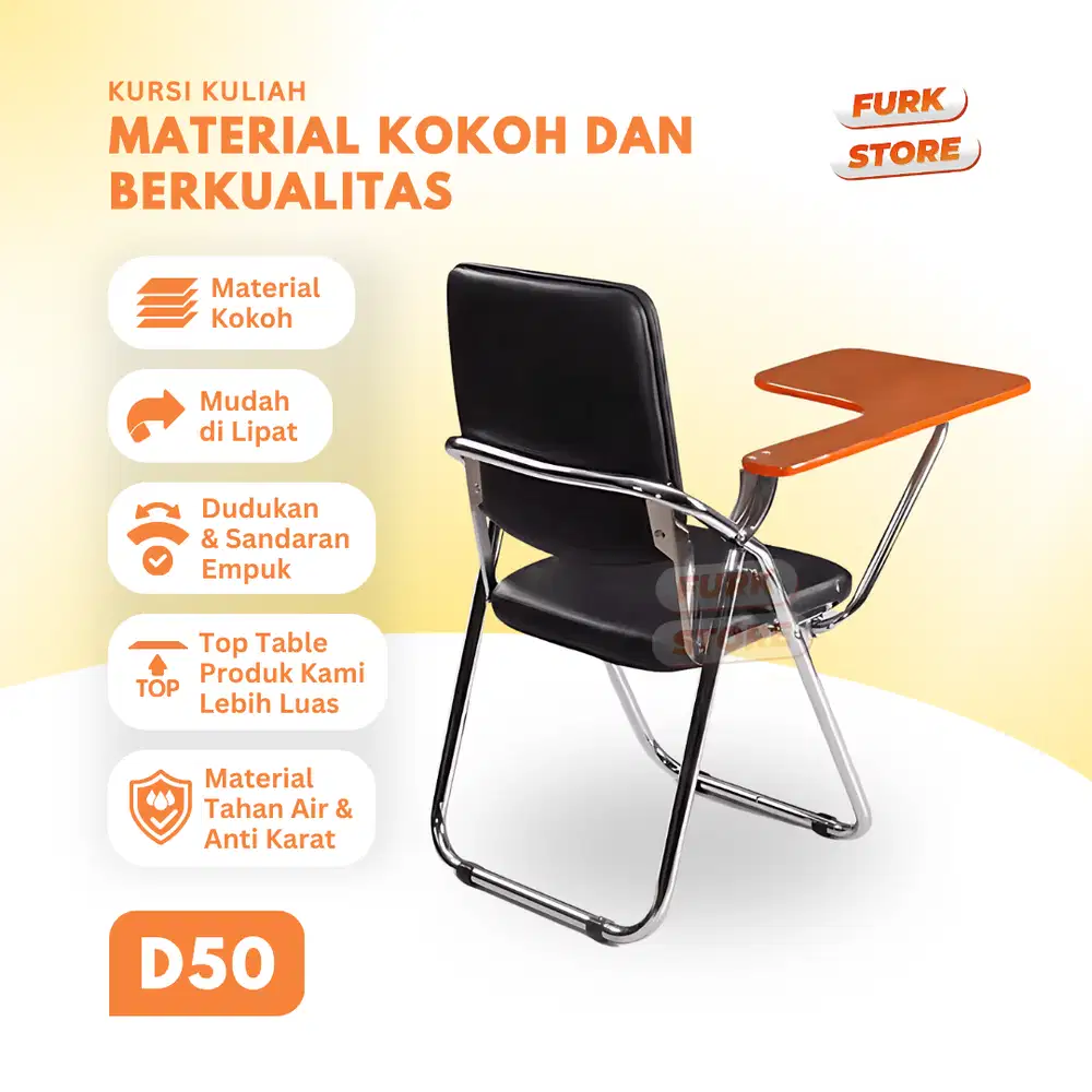 Kursi Kuliah Tipe D50 - Bangku Kuliah | Kursi Belajar Kuliah | Kursi