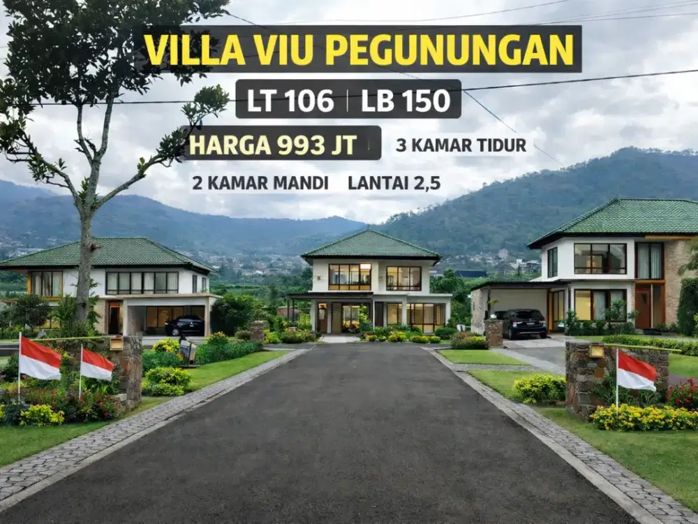 Villa Eksklusif Batu – 3 Kamar Tidur & Private Pool