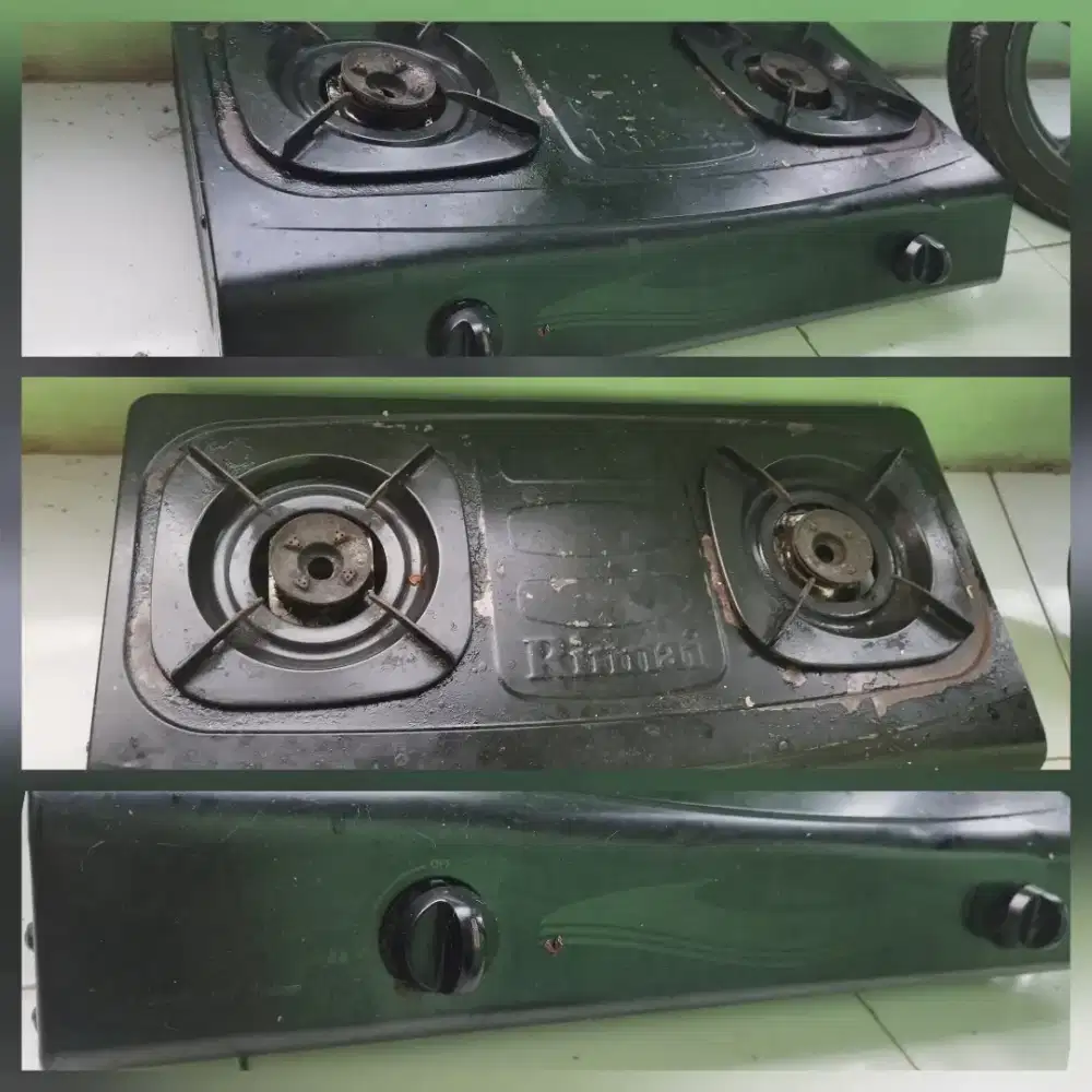 Kompor RINNAI 2 Tungku, bonus Selang Gas  #Citayam