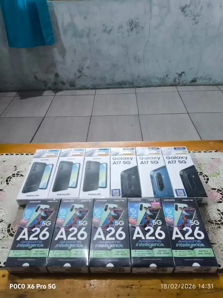 Samsung a26 5G 8/256 a17 5G 8/256 a16 8/128 baru dan segel murah